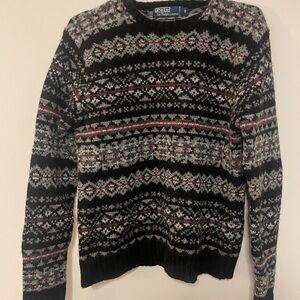 Polo Ralph Lauren Black Fair Isle Sweater